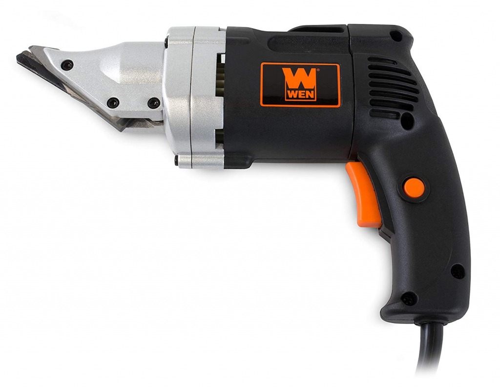 WEN 3650 4.0-Amp Corded Variable Speed Swivel Head Electric Metal Cutter Shear